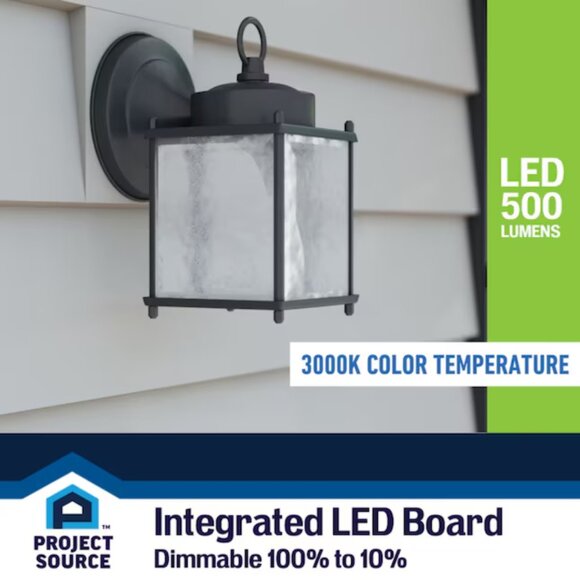 NEW Portfolio Bentree 8.25" Matte Hardwired Integrated LED Outdoor Wall Light - Picture 4 of 7